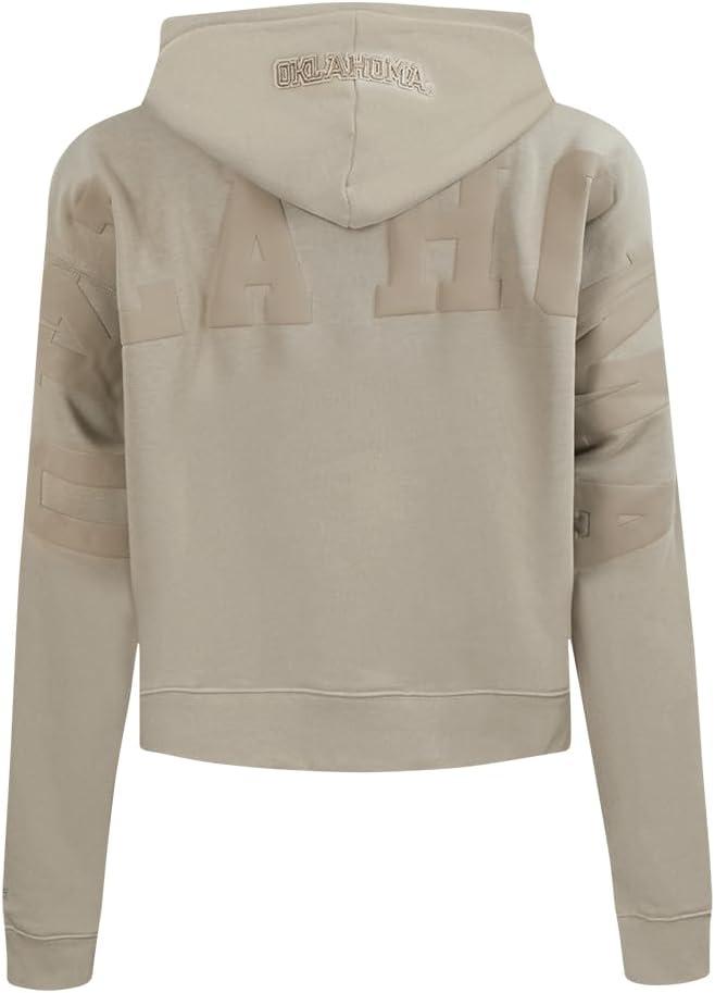 imagePRO STANDARD Womens College Wingspan Brushed Back French Terry Cropped Pullover HoodieTaupe