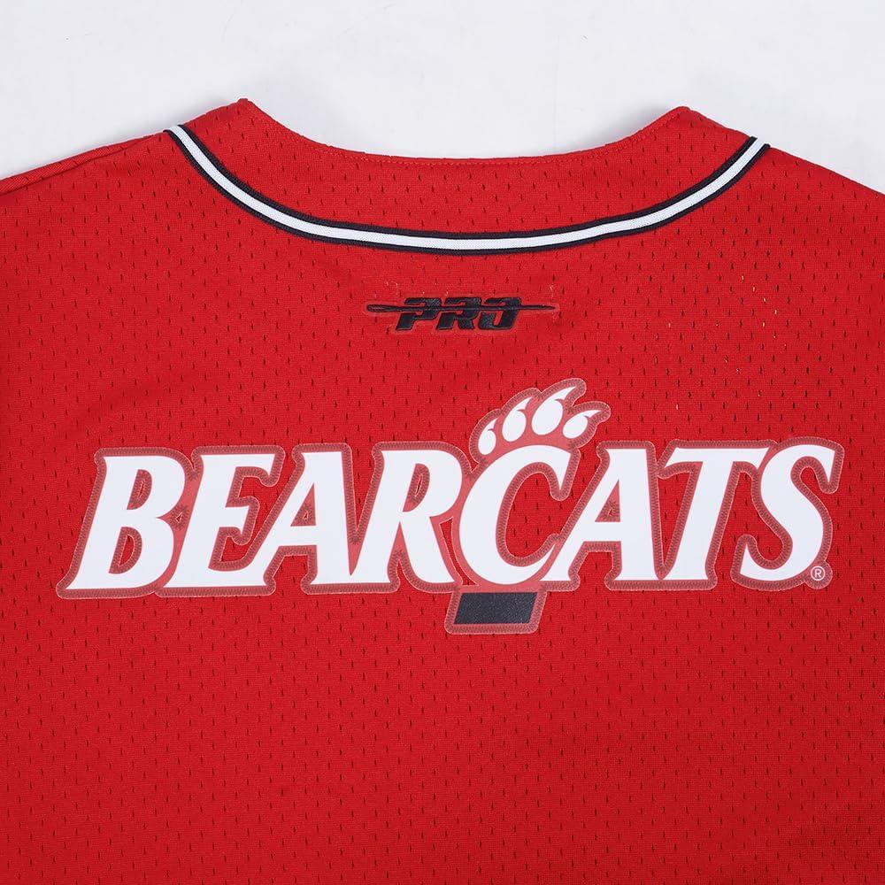 imagePro Standard Mens College Mesh Button Down TopRedBlack