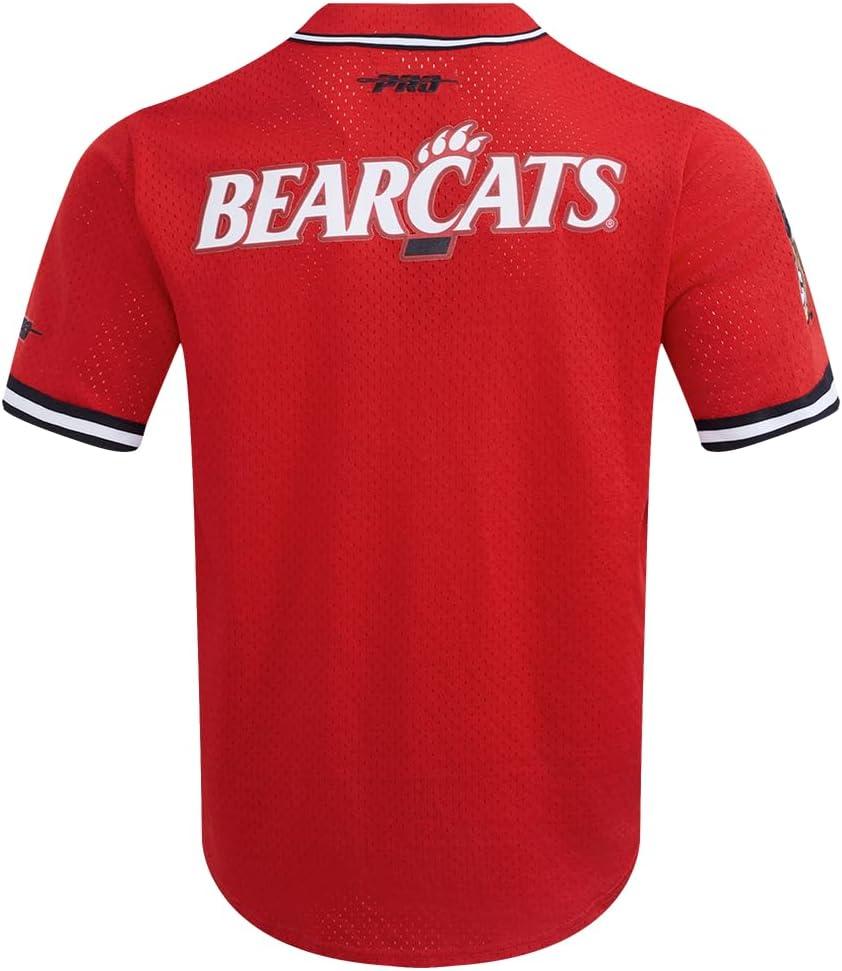 imagePro Standard Mens College Mesh Button Down TopRedBlack