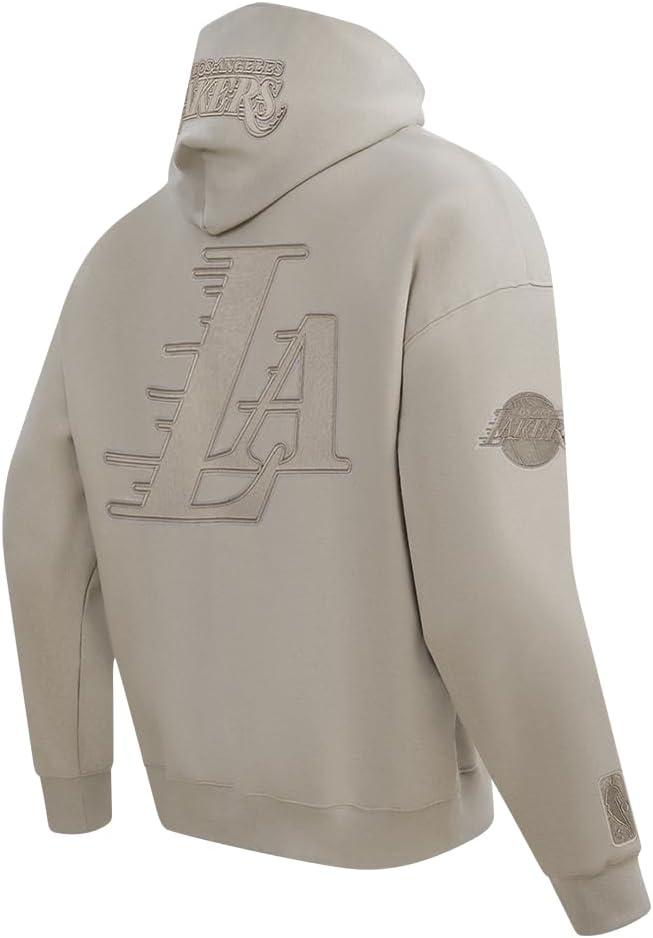 imagePro Standard Mens NBA Los Angeles Lakers Neutrals Player Fleece Pull Over HoodieTaupe