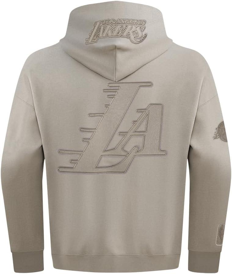 imagePro Standard Mens NBA Los Angeles Lakers Neutrals Player Fleece Pull Over HoodieTaupe