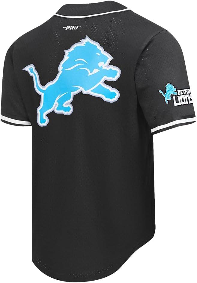 imagePro Standard Mens NFL Mesh Button Down TopBlack