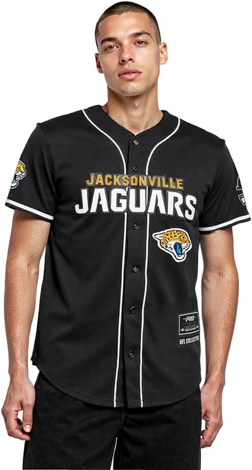 imagePro Standard Mens NFL Mesh Button Down TopBlack