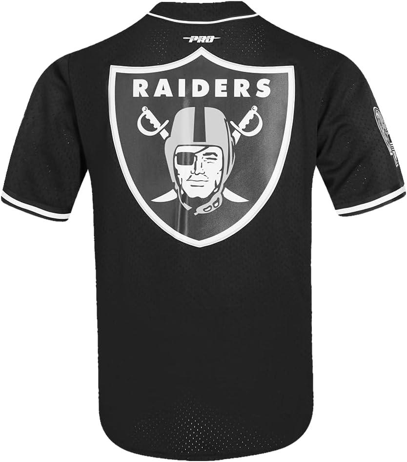 imagePro Standard Mens NFL Mesh Button Down TopBlack