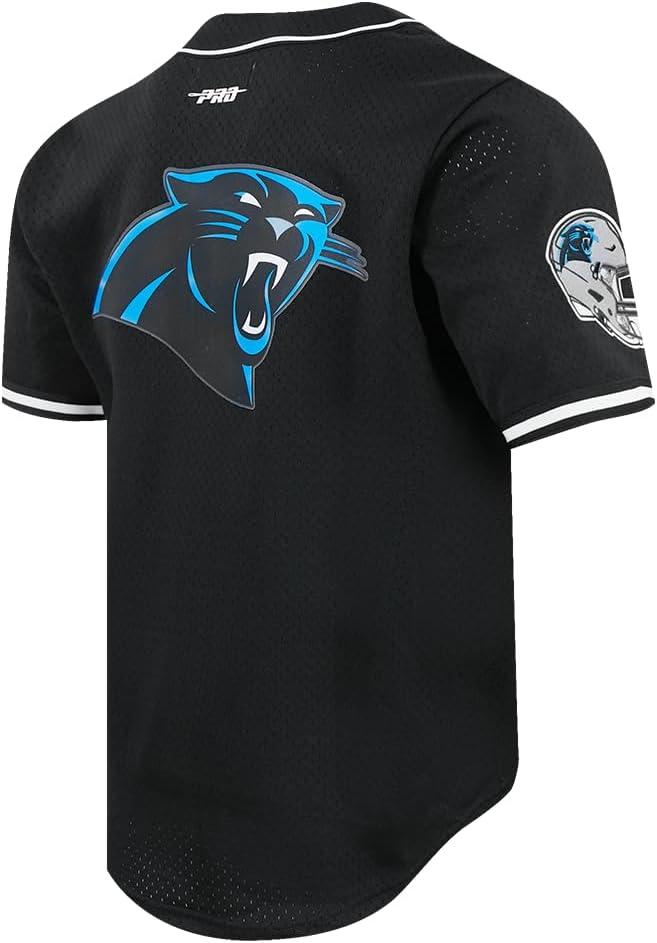 imagePro Standard Mens NFL Mesh Button Down TopBlack