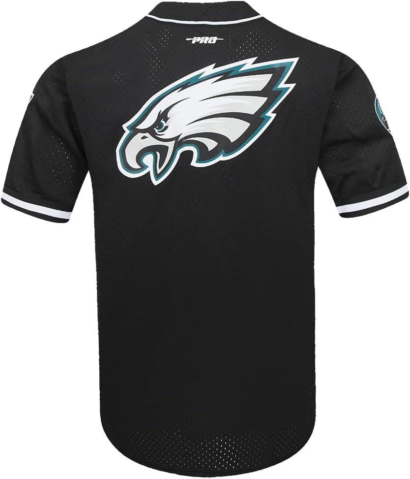imagePro Standard Mens NFL Mesh Button Down TopBlack