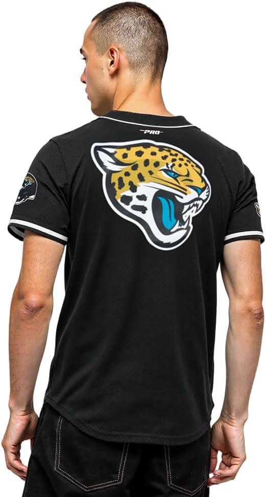 imagePro Standard Mens NFL Mesh Button Down TopBlack