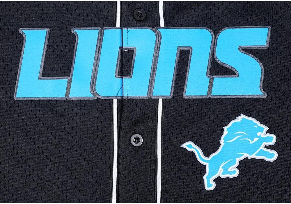 imagePro Standard Mens NFL Mesh Button Down TopBlack