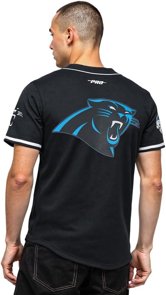 imagePro Standard Mens NFL Mesh Button Down TopBlack