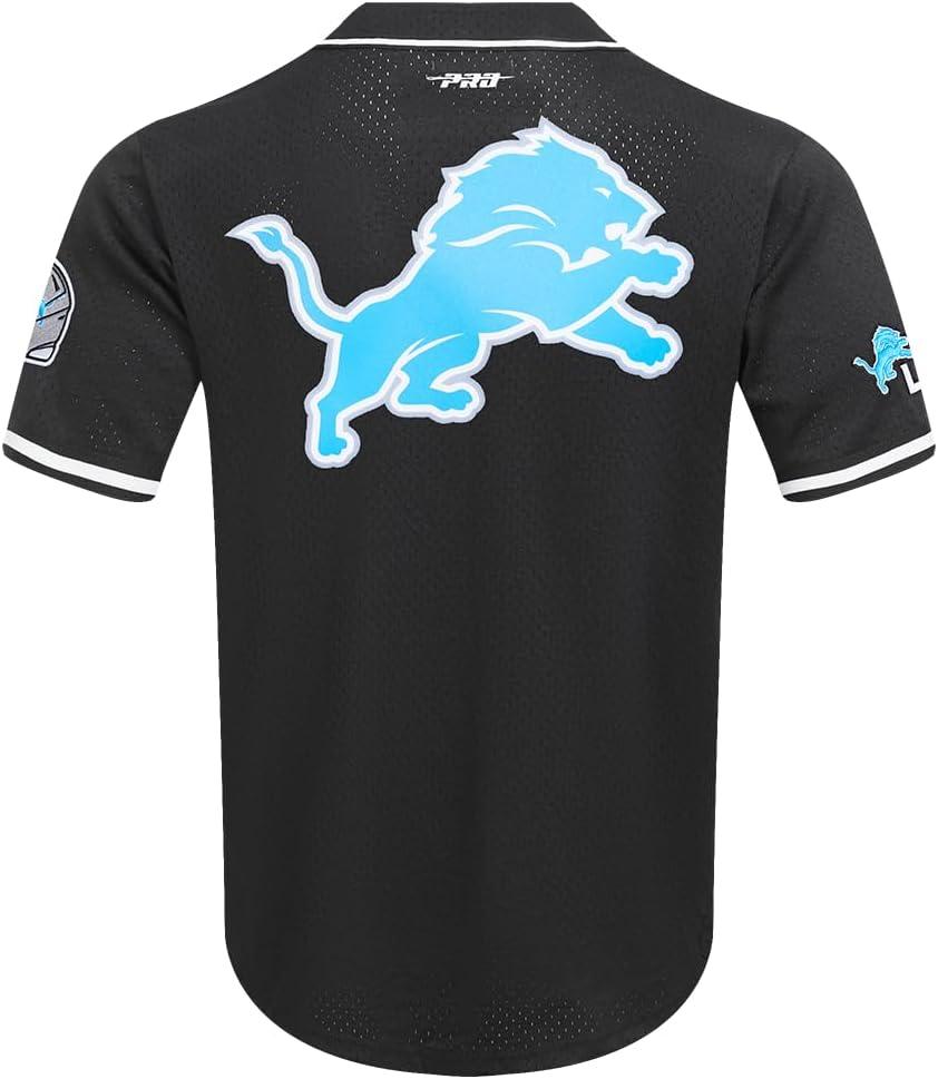 imagePro Standard Mens NFL Mesh Button Down TopBlack