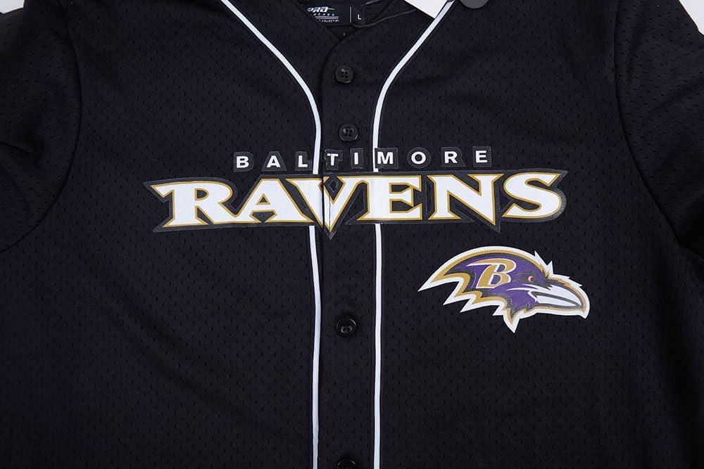 imagePro Standard Mens NFL Mesh Button Down TopBlack