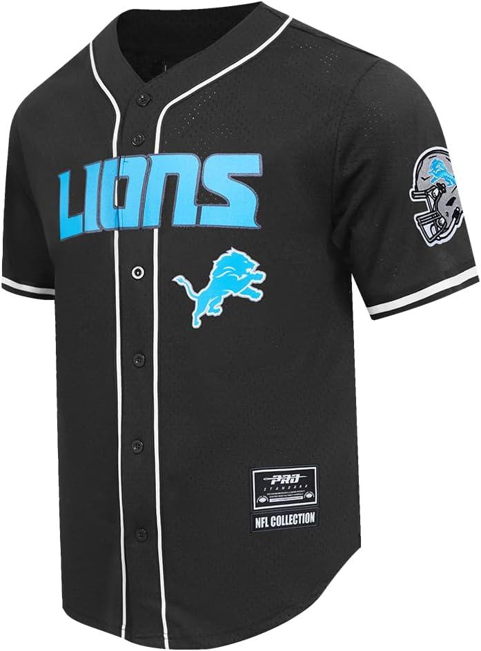imagePro Standard Mens NFL Mesh Button Down TopBlack