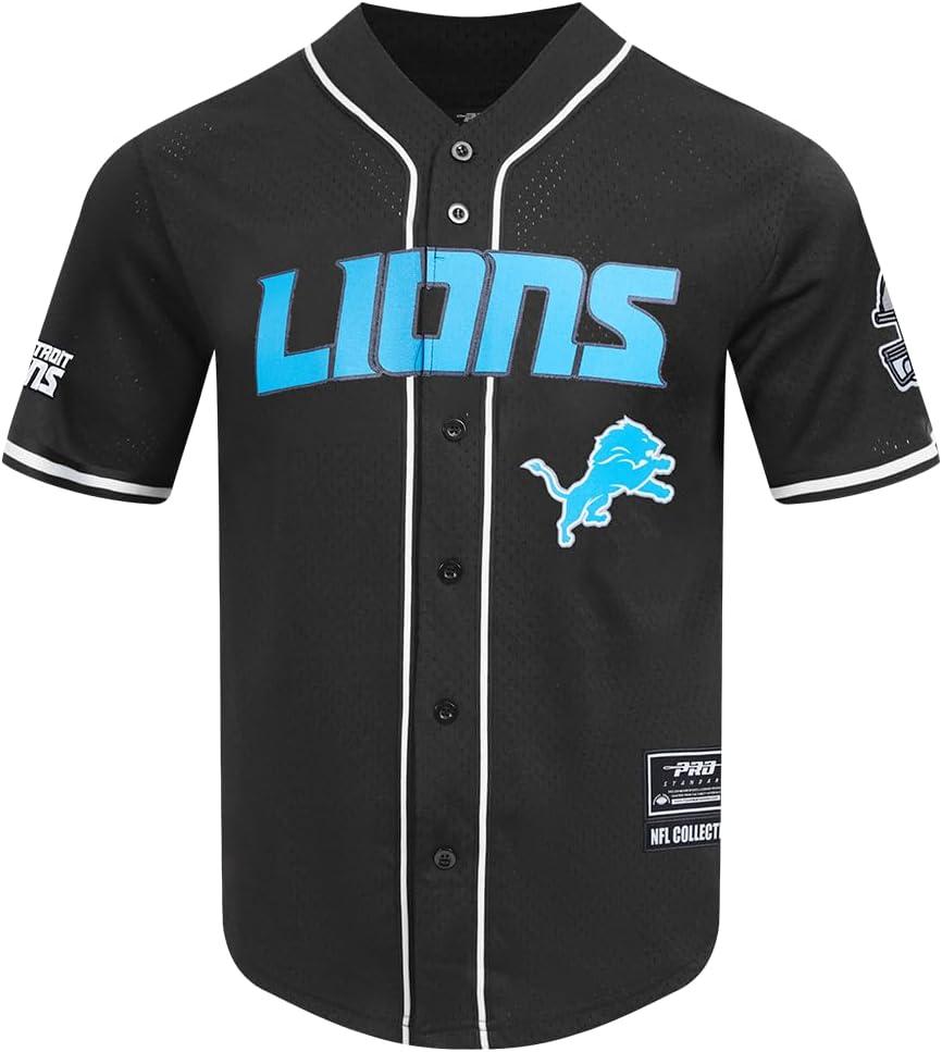 imagePro Standard Mens NFL Mesh Button Down TopBlack