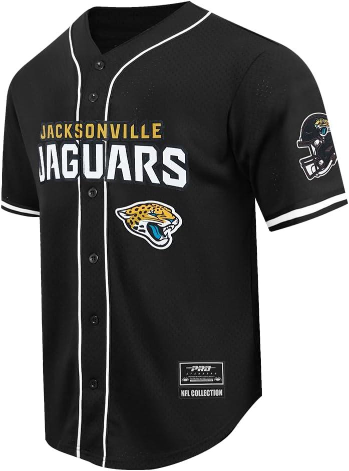 imagePro Standard Mens NFL Mesh Button Down TopBlack