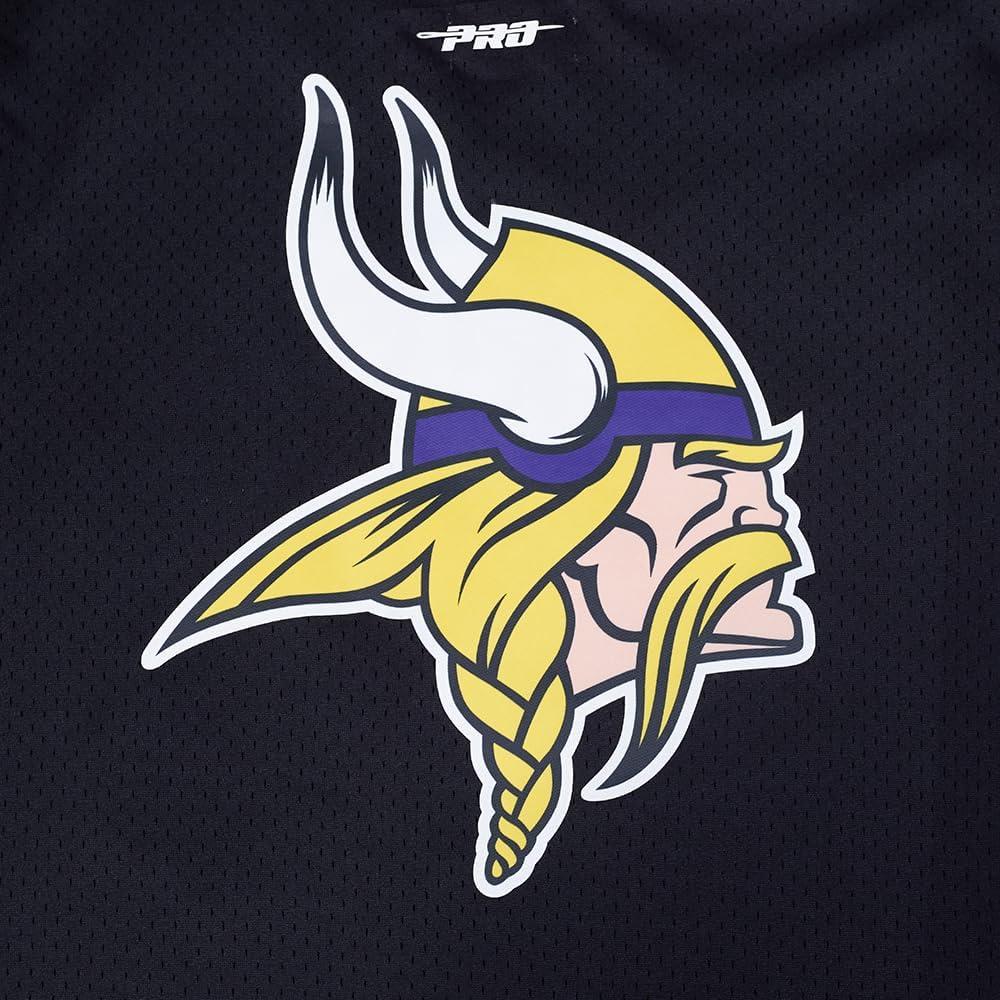 imagePro Standard Mens NFL Mesh Button Down TopBlackPurple