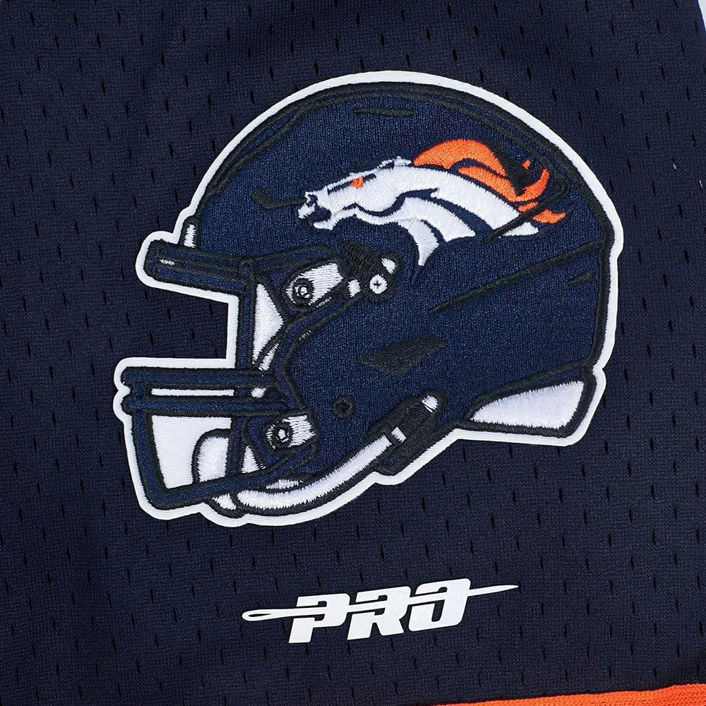 imagePro Standard Mens NFL Mesh Button Down TopMidnight NavyOrange