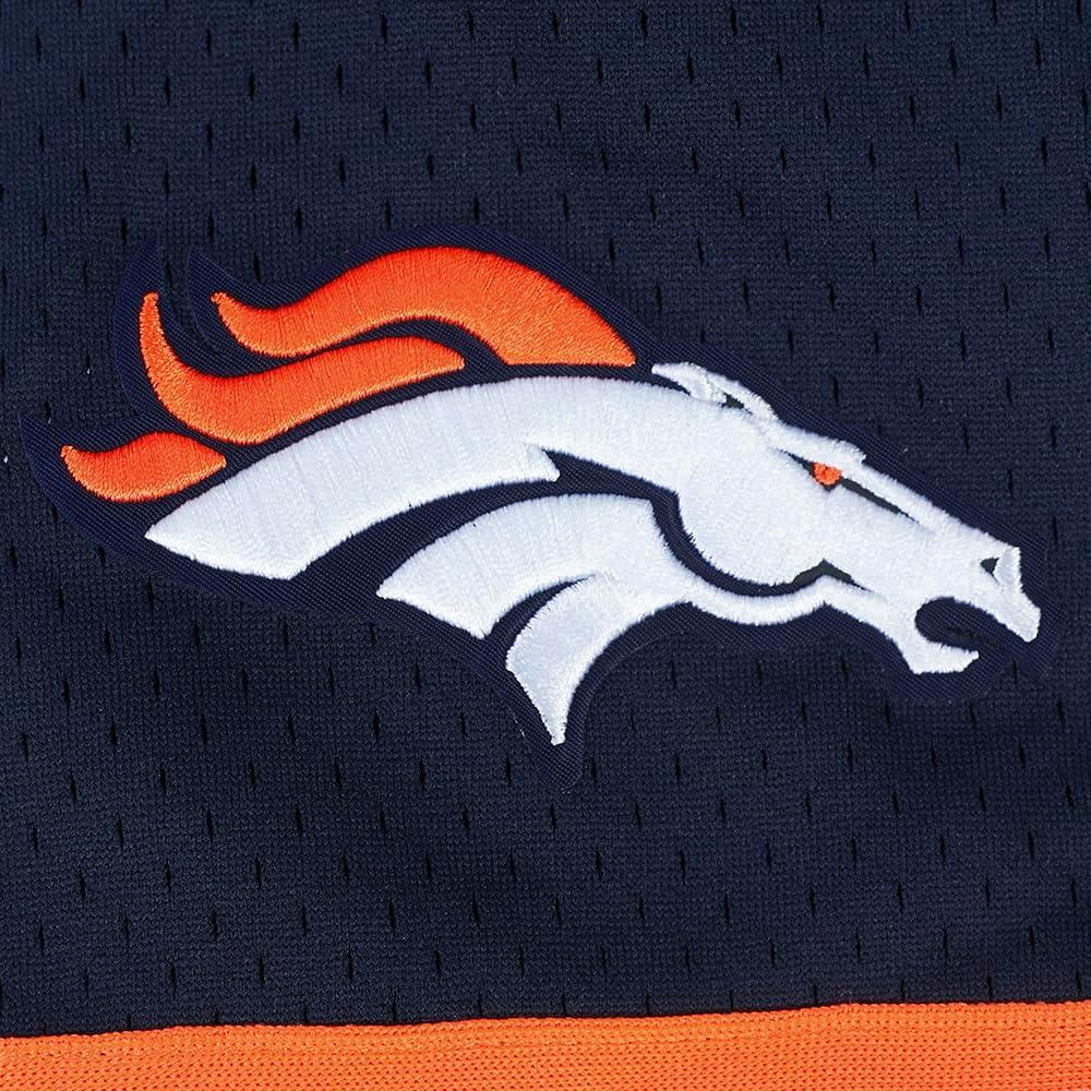 imagePro Standard Mens NFL Mesh Button Down TopMidnight NavyOrange