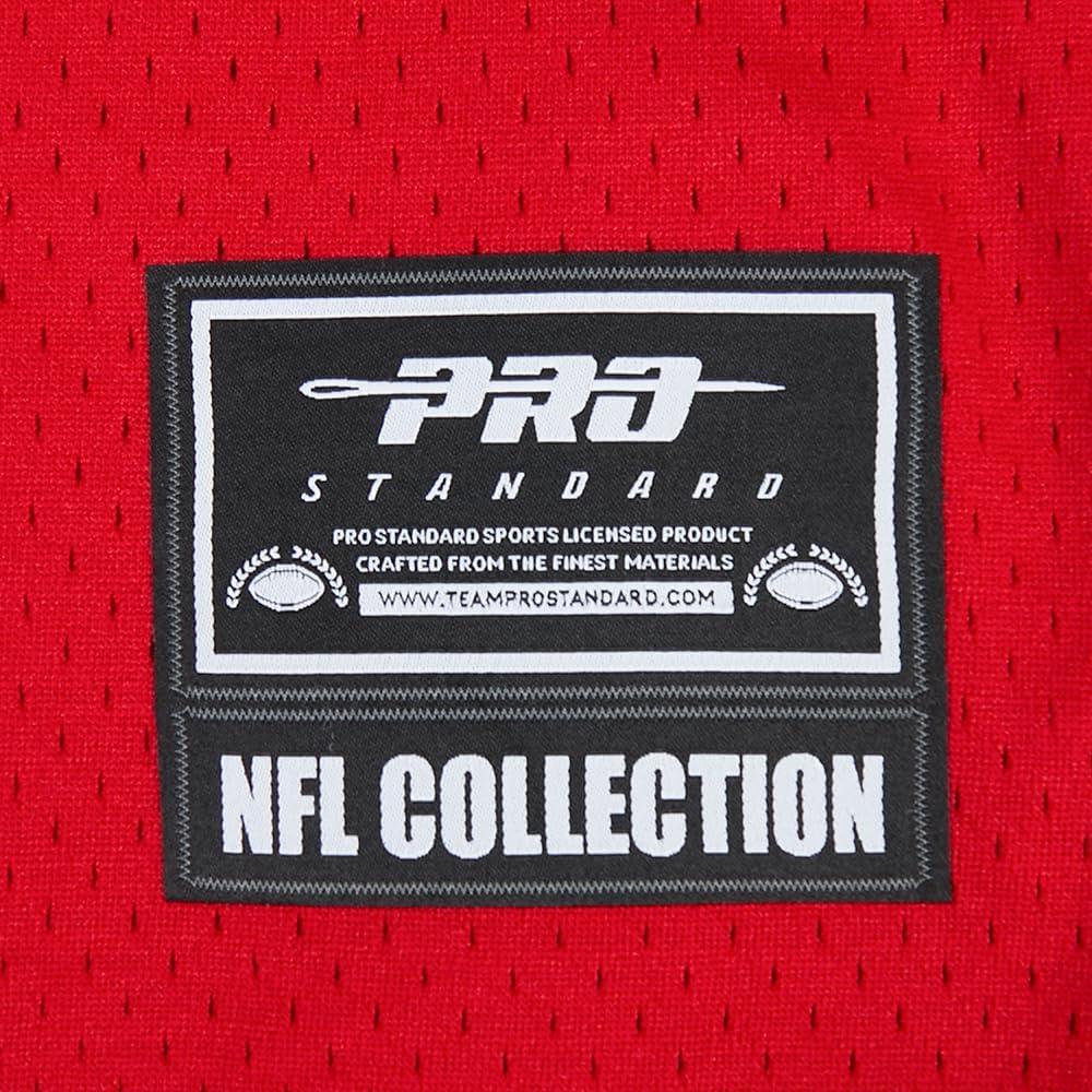 imagePro Standard Mens NFL Mesh Button Down TopRedBlack