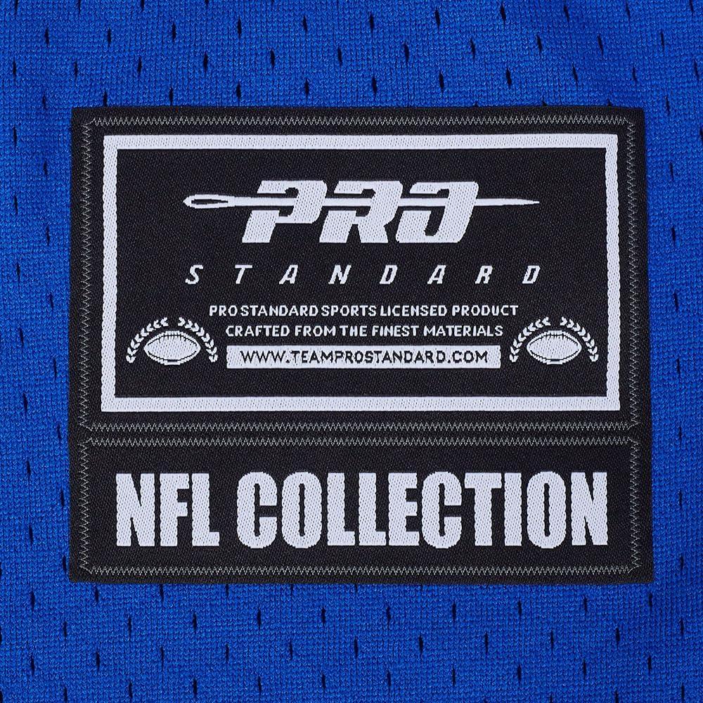 imagePro Standard Mens NFL Mesh Button Down TopRoyal BlueRed