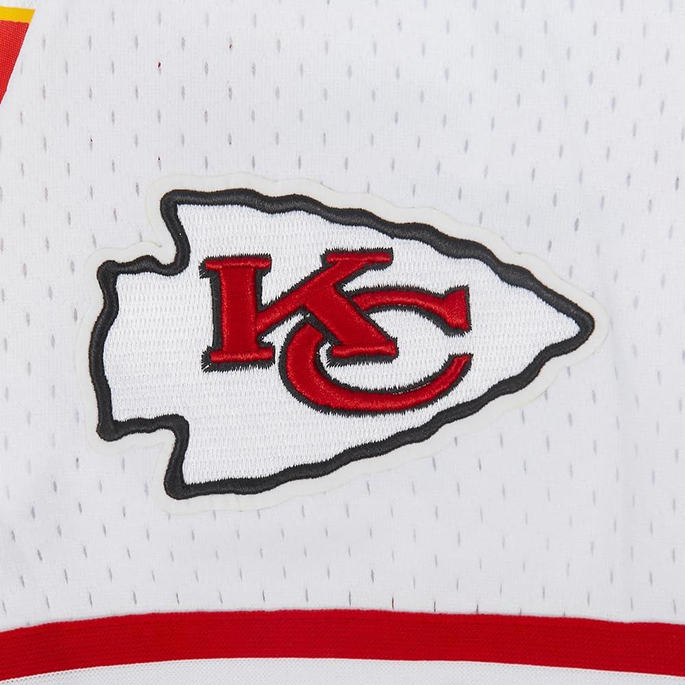 imagePro Standard Mens NFL Mesh Button Down TopWhiteRed