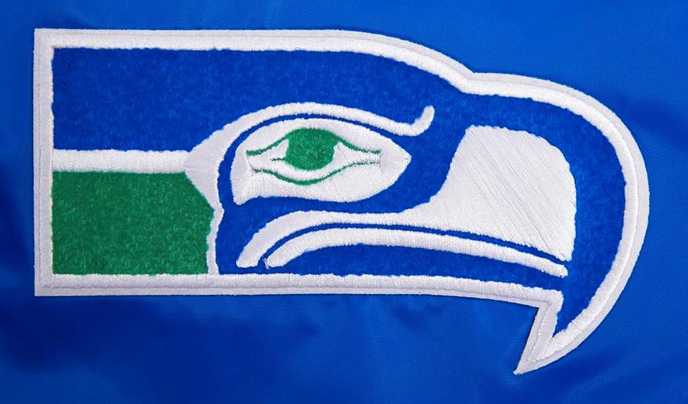 imagePro Standard Mens NFL Retro Classics Satin JacketBlue