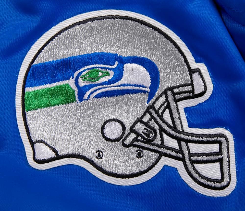 imagePro Standard Mens NFL Retro Classics Satin JacketBlue