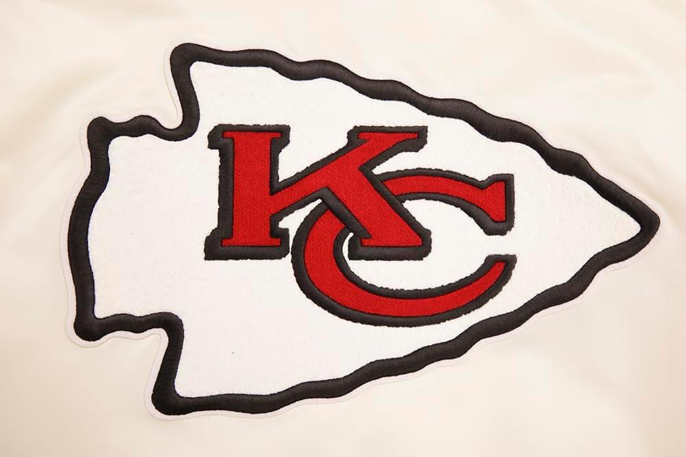 imagePro Standard Mens NFL Retro Classics Satin JacketOffwhite