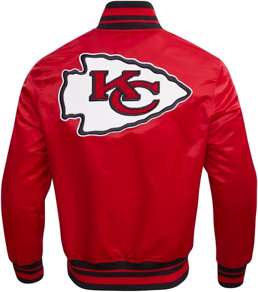 imagePro Standard Mens NFL Retro Classics Satin JacketRed