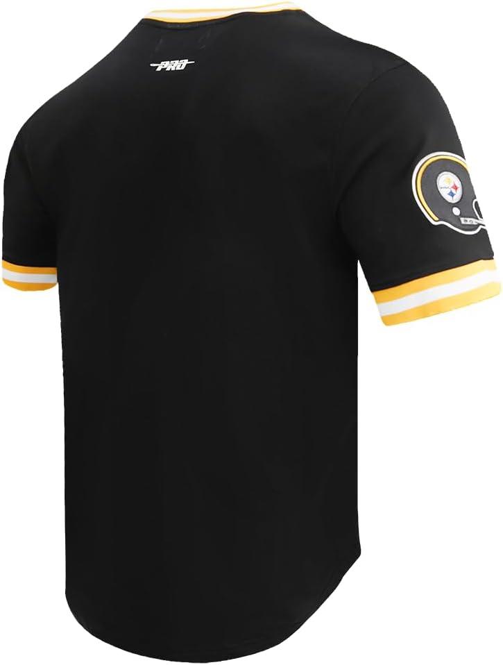 imagePro Standard Mens NFL Retro Classics Short Sleeve TeeBlackYellow