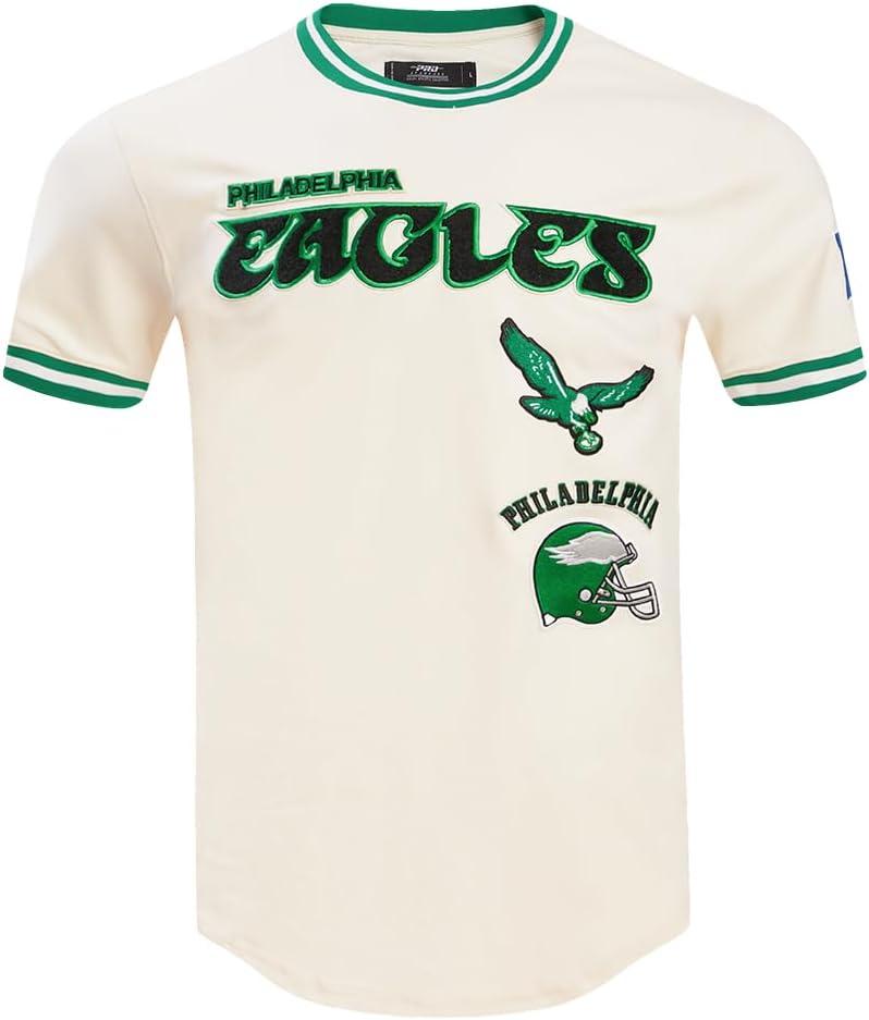 imagePro Standard Mens NFL Retro Classics Short Sleeve TeeEggshell Kelly Green