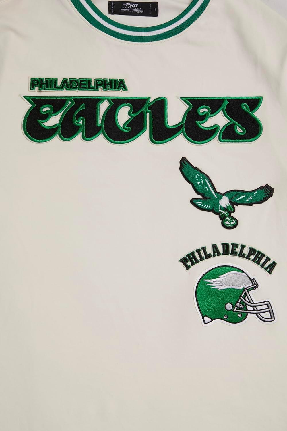 imagePro Standard Mens NFL Retro Classics Short Sleeve TeeEggshell Kelly Green