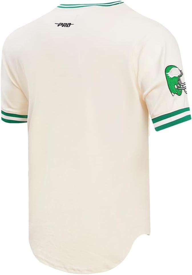 imagePro Standard Mens NFL Retro Classics Short Sleeve TeeEggshell Kelly Green