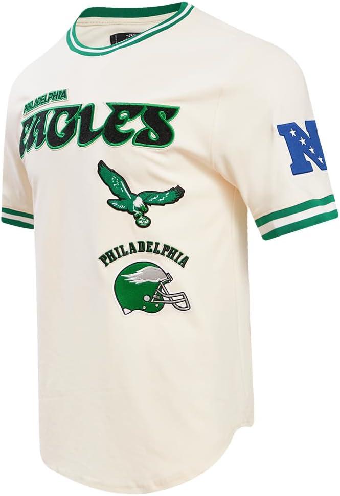 imagePro Standard Mens NFL Retro Classics Short Sleeve TeeEggshell Kelly Green