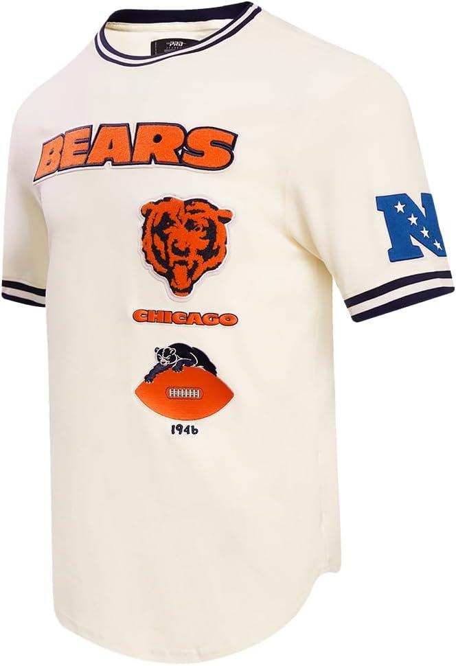 imagePro Standard Mens NFL Retro Classics Short Sleeve TeeEggshell Midnight Navy