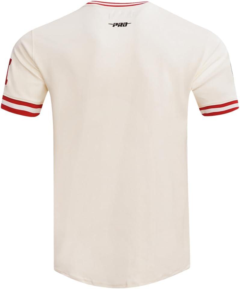 imagePro Standard Mens NFL Retro Classics Short Sleeve TeeEggshell Red