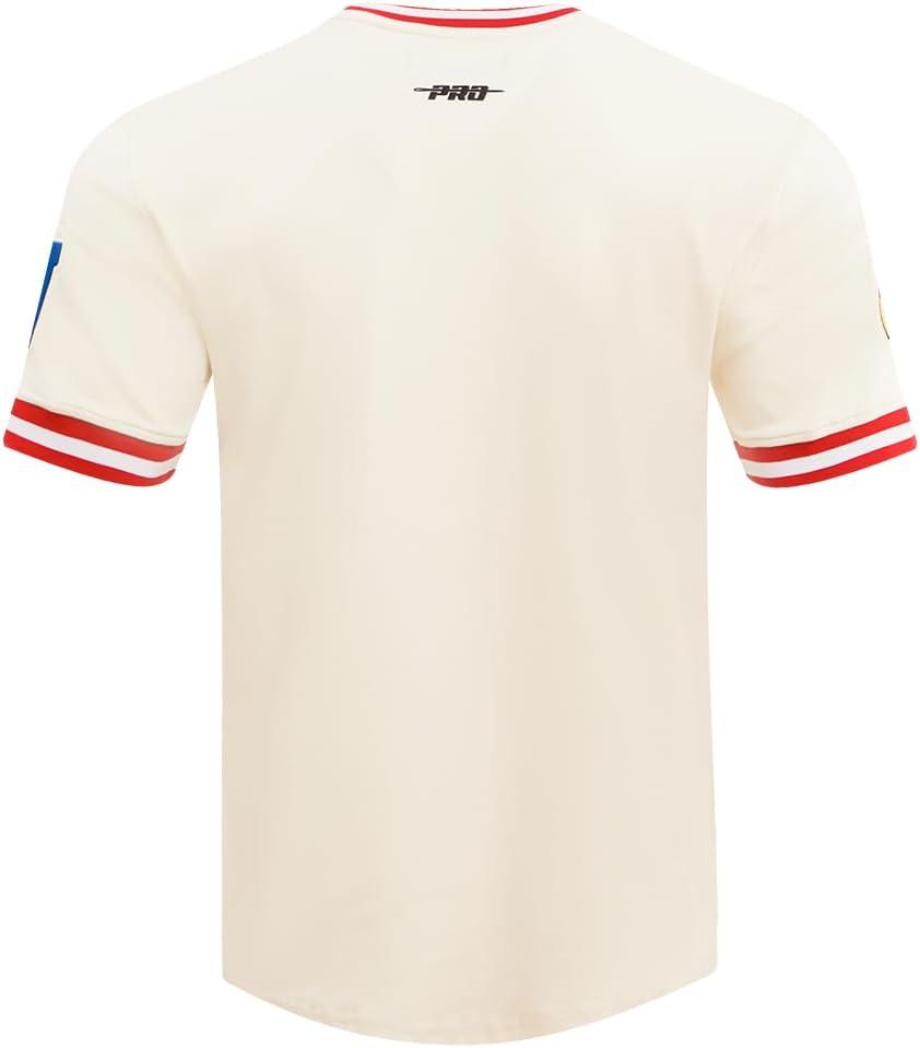 imagePro Standard Mens NFL Retro Classics Short Sleeve TeeEggshell Red