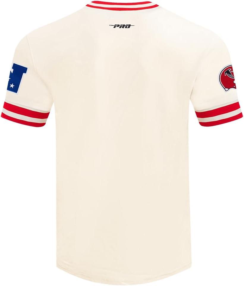 imagePro Standard Mens NFL Retro Classics Short Sleeve TeeEggshell Red