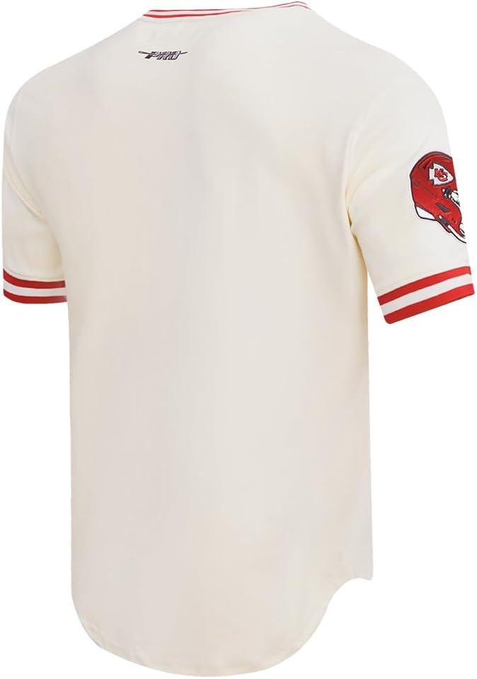 imagePro Standard Mens NFL Retro Classics Short Sleeve TeeEggshell Red