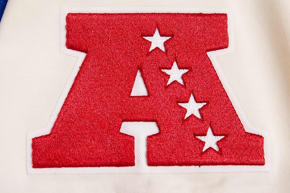 imagePro Standard Mens NFL Retro Classics Short Sleeve TeeEggshellRoyal Blue