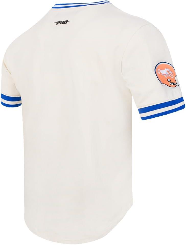 imagePro Standard Mens NFL Retro Classics Short Sleeve TeeEggshellRoyal Blue