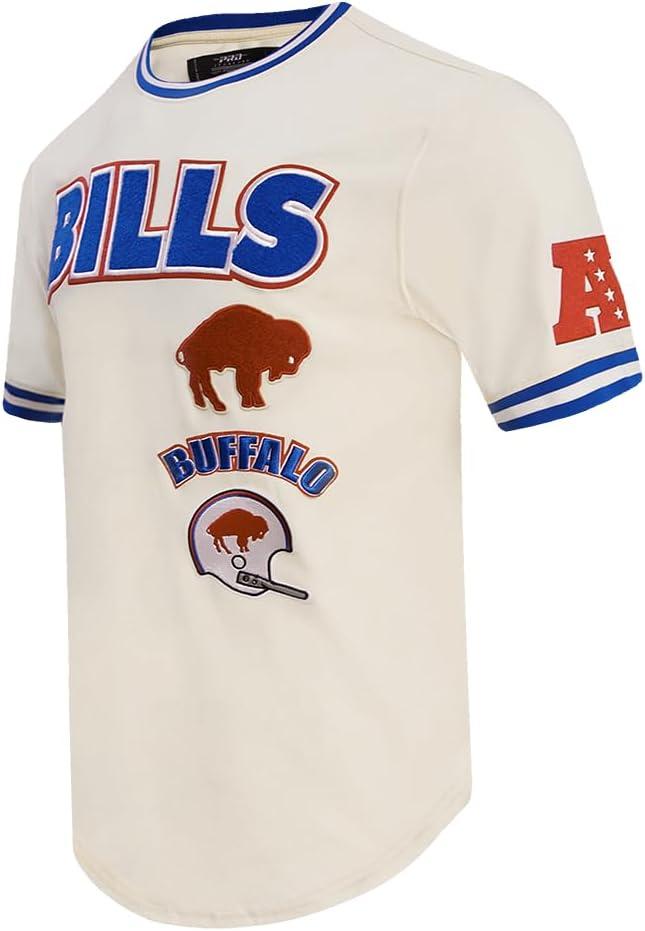 imagePro Standard Mens NFL Retro Classics Short Sleeve TeeEggshellRoyal Blue