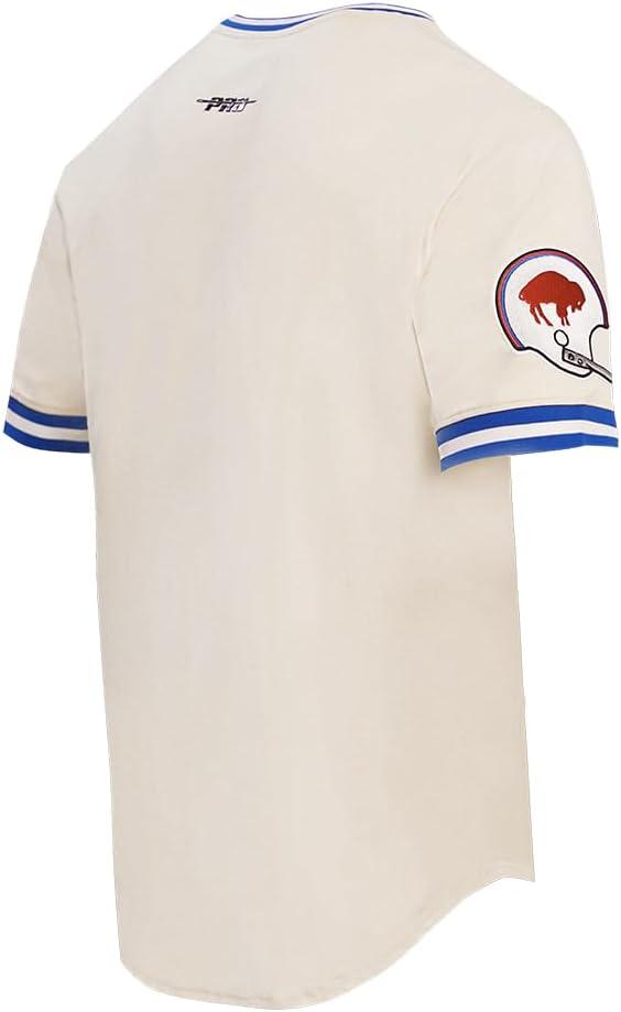 imagePro Standard Mens NFL Retro Classics Short Sleeve TeeEggshellRoyal Blue