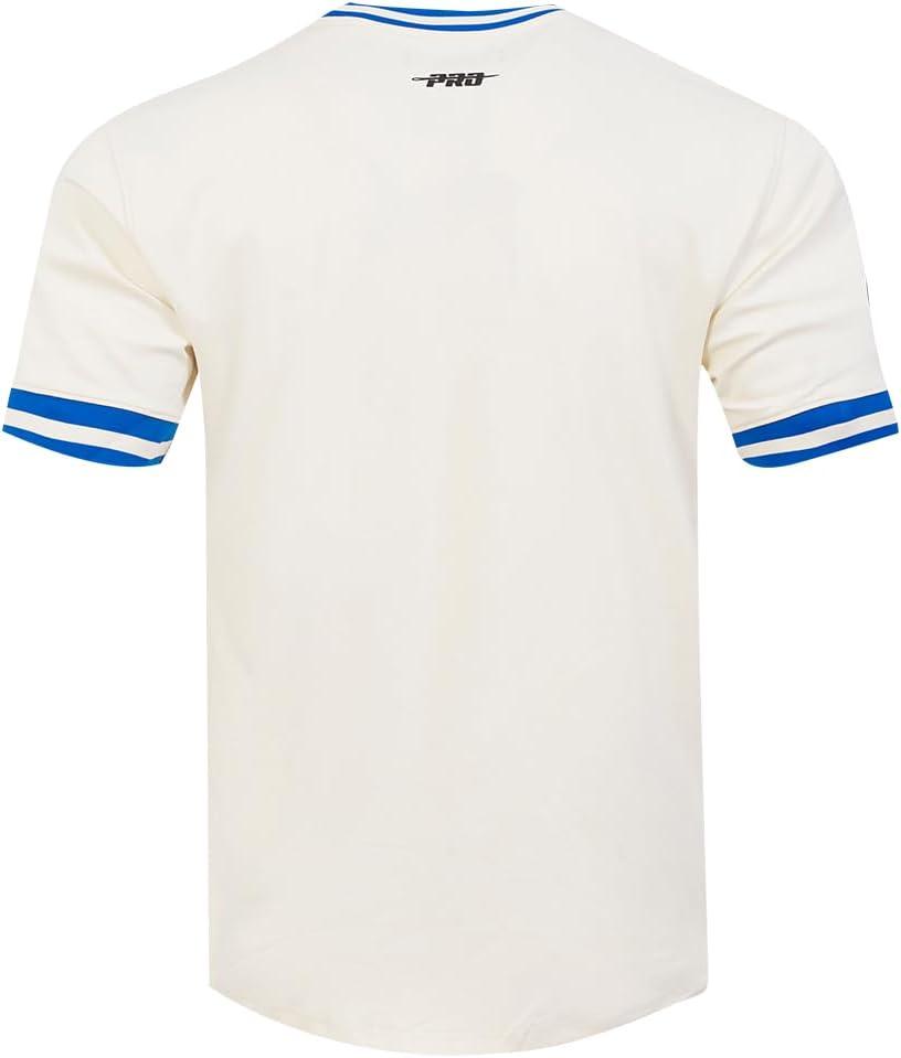 imagePro Standard Mens NFL Retro Classics Short Sleeve TeeEggshellRoyal Blue