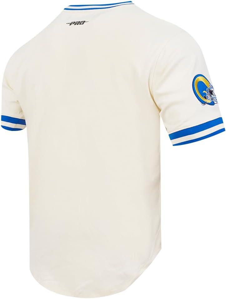 imagePro Standard Mens NFL Retro Classics Short Sleeve TeeEggshellRoyal Blue