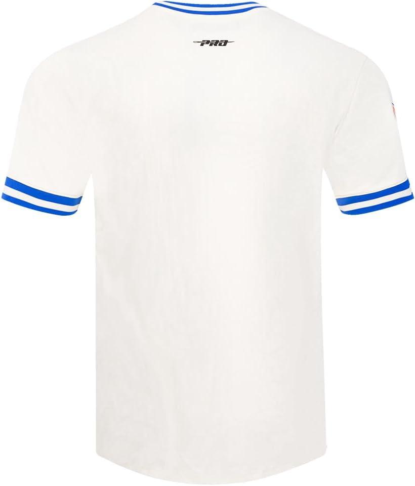 imagePro Standard Mens NFL Retro Classics Short Sleeve TeeEggshellRoyal Blue