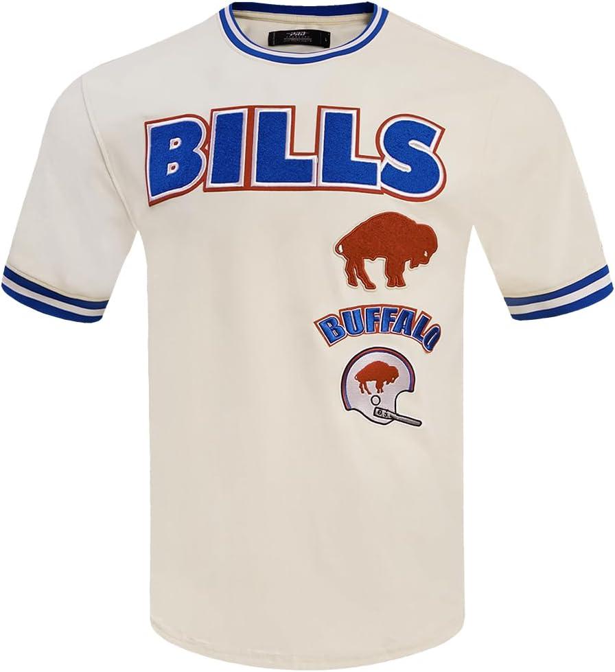 imagePro Standard Mens NFL Retro Classics Short Sleeve TeeEggshellRoyal Blue