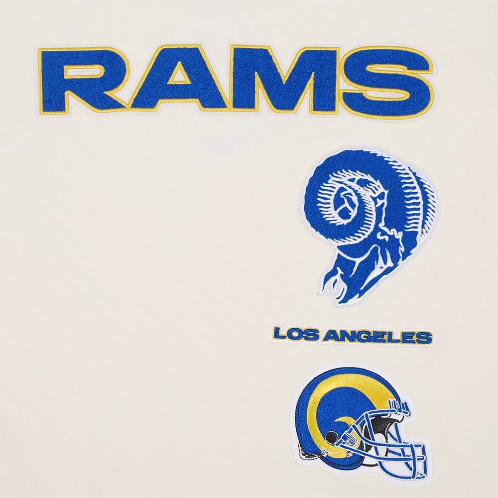 imagePro Standard Mens NFL Retro Classics Short Sleeve TeeEggshellRoyal Blue