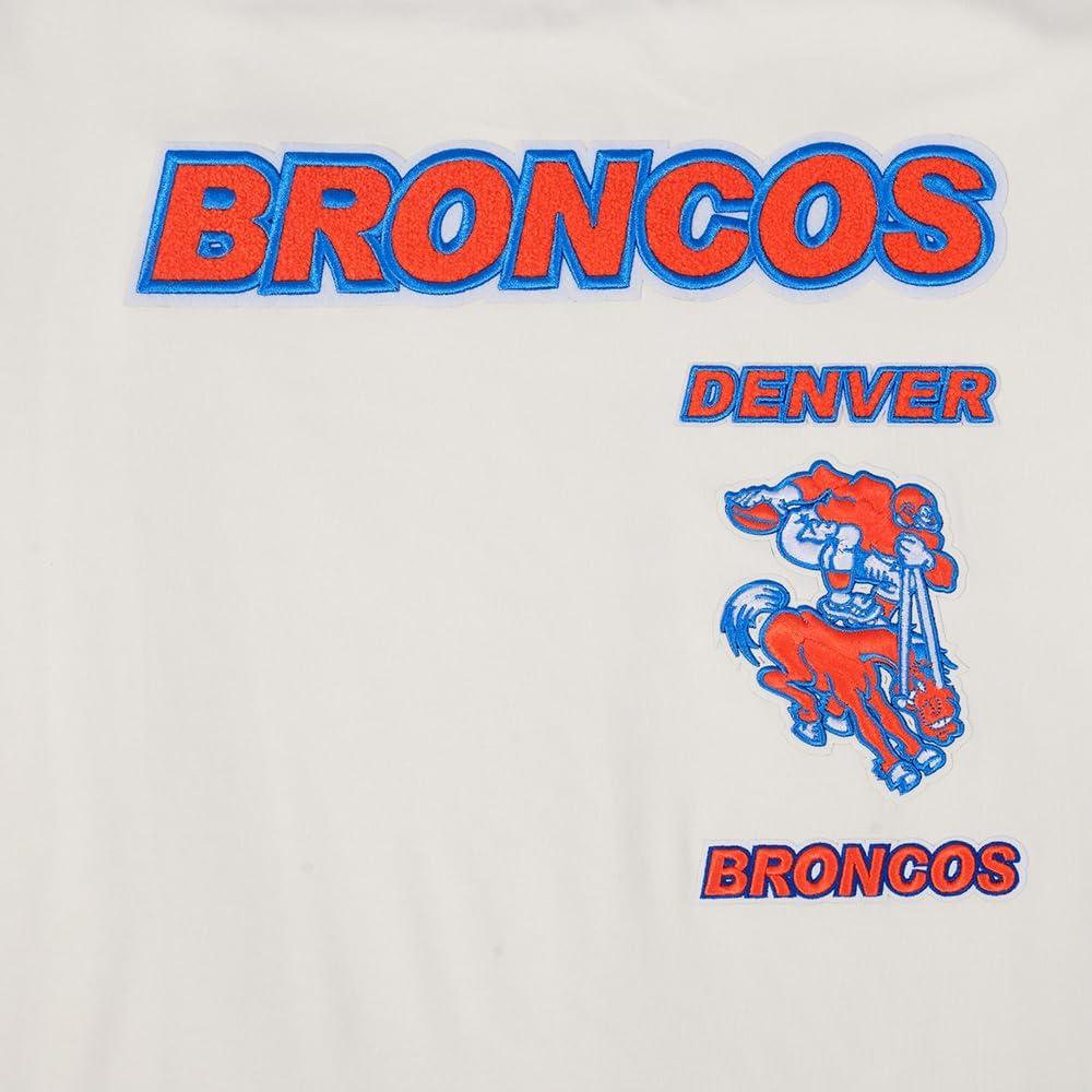 imagePro Standard Mens NFL Retro Classics Short Sleeve TeeEggshellRoyal Blue