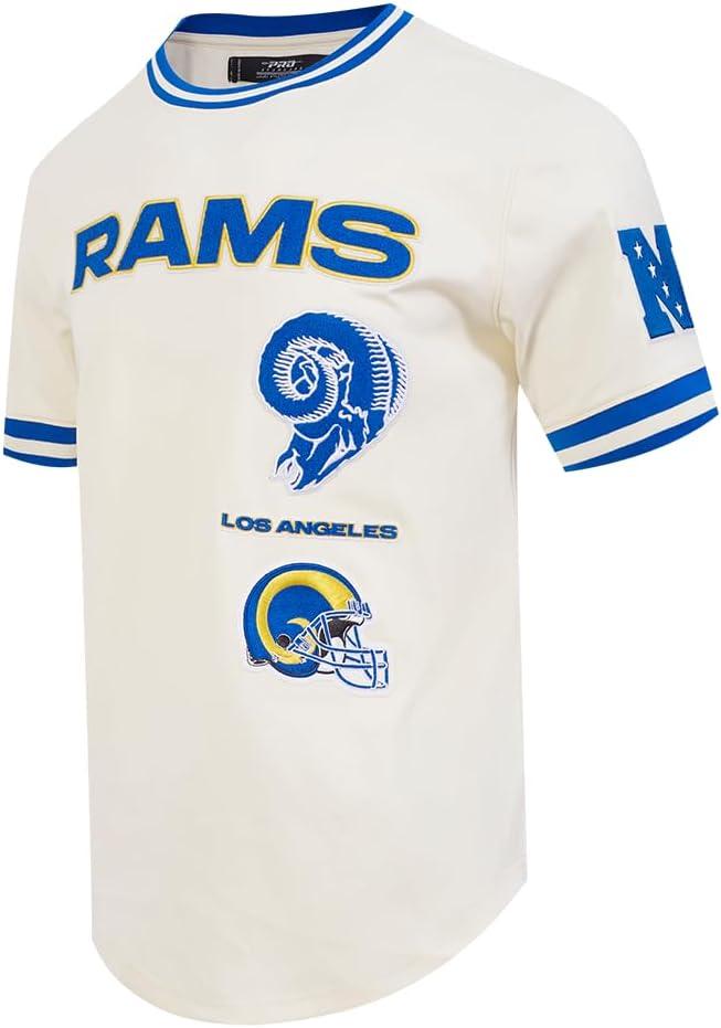 imagePro Standard Mens NFL Retro Classics Short Sleeve TeeEggshellRoyal Blue