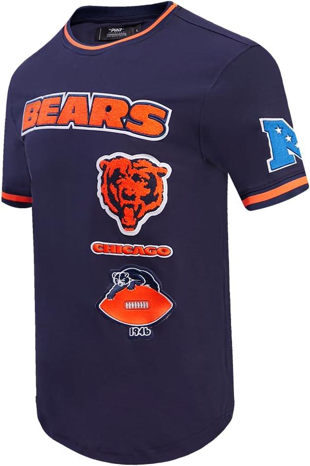 imagePro Standard Mens NFL Retro Classics Short Sleeve TeeMidnight NavyOrangeMidnight Navy